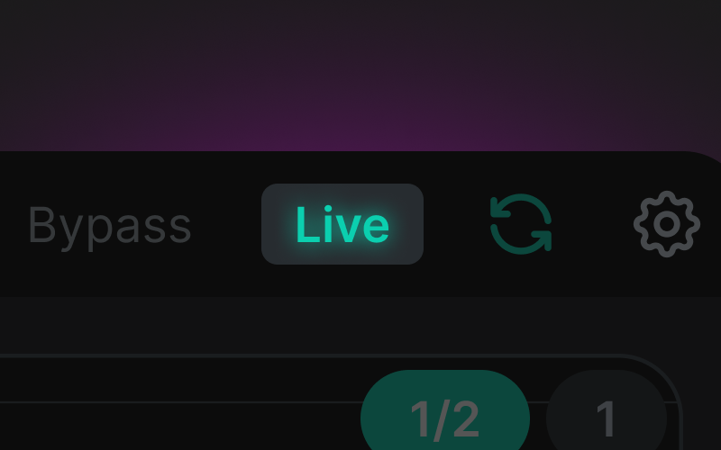 Sibalance Live Mode