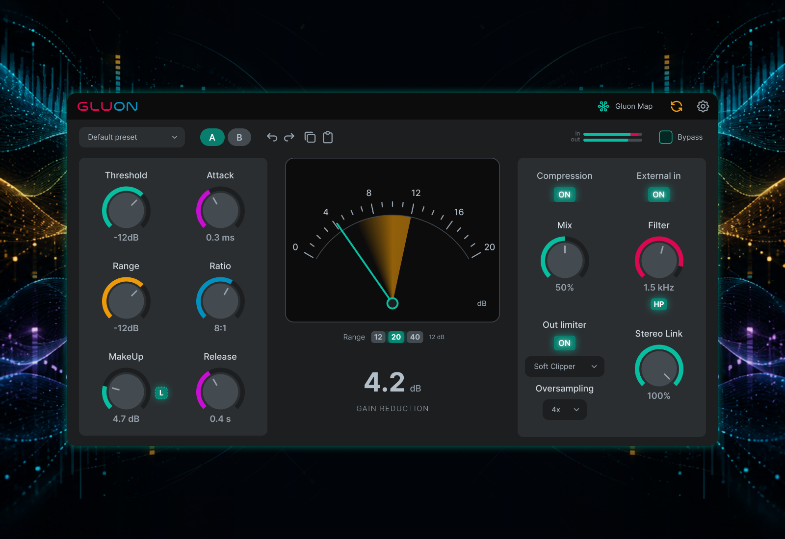 Gluon bus compressor interface
